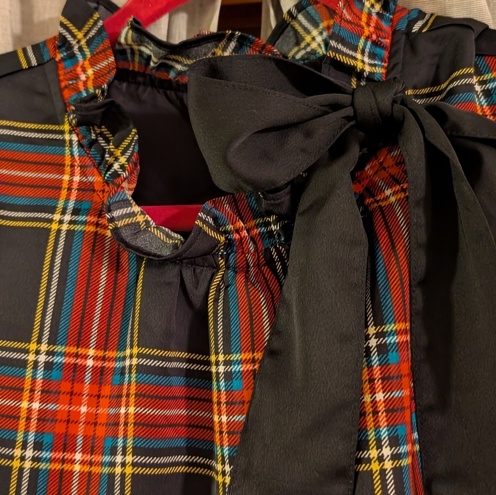 J.crew Tartan Sleeveless Dress with Bow - Picture 5 of 10